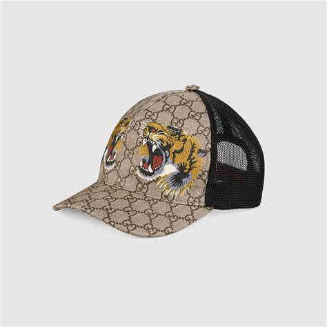 casquette gucci tigre noir|casquette gucci logo.